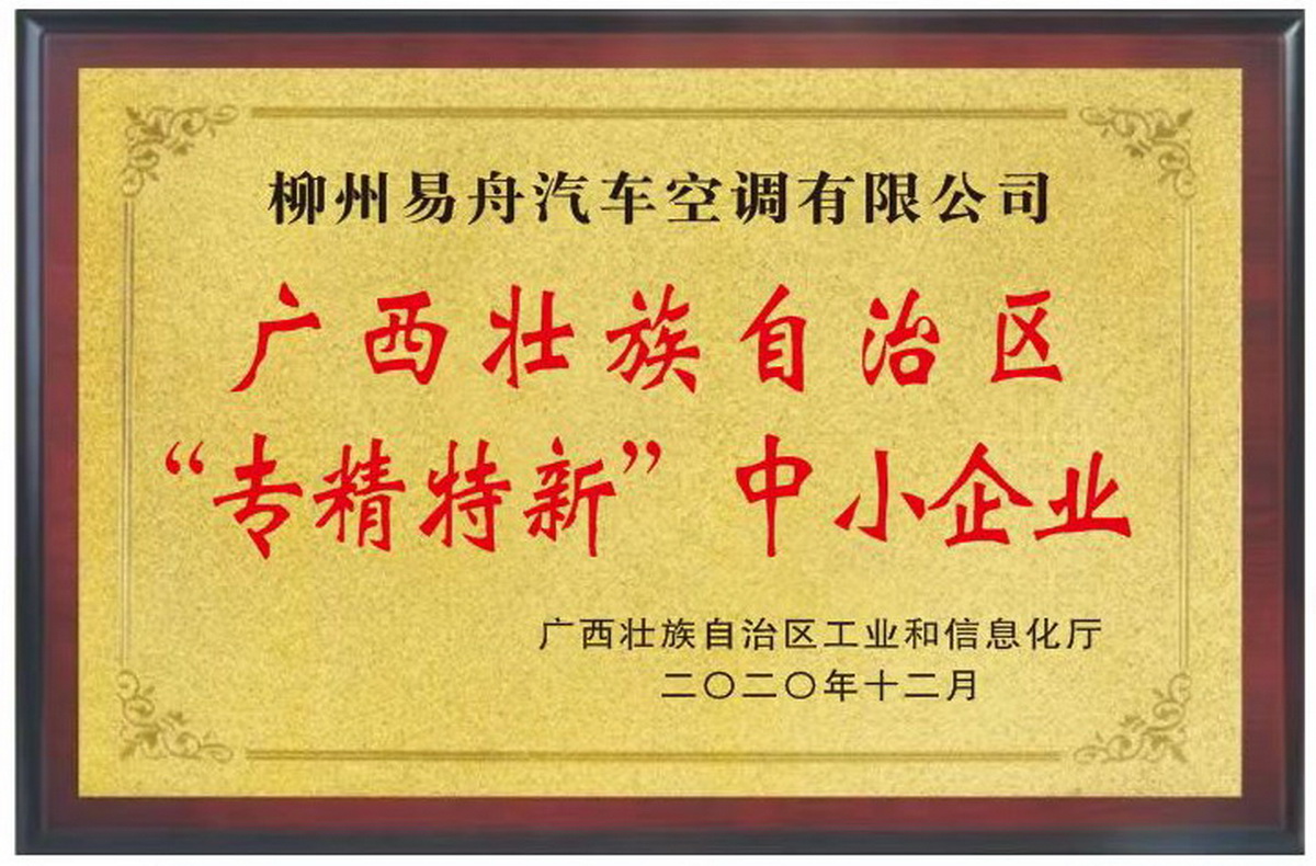 2020年自治區專精特新